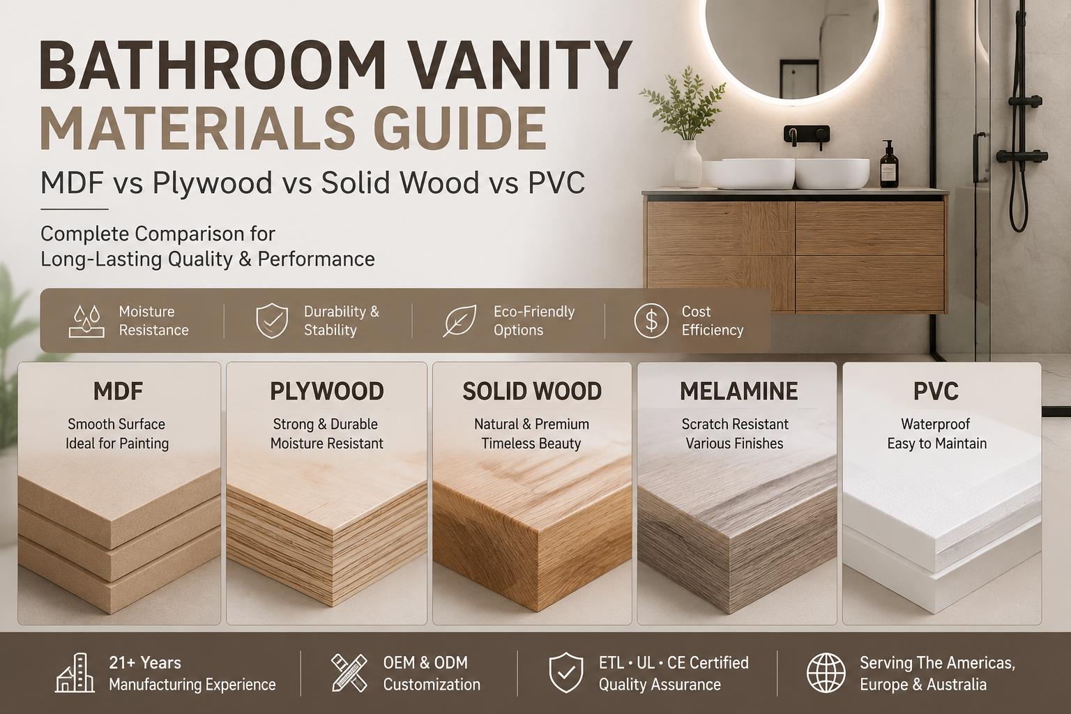 Bathroom Vanity Materials Guide